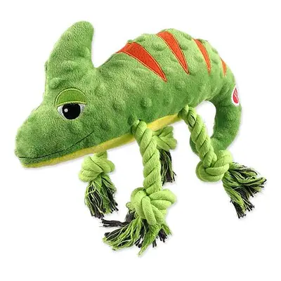 Hračka Dog Fantasy Jungle chameleon pískací zelená 28cm