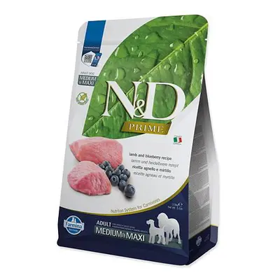 KRMIVO N&D PRIME DOG LAMB AND BLUEBERRY ADULT MEDIUM & MAXI 2.5KG