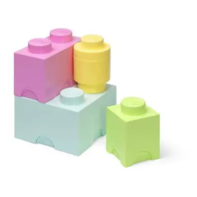 LEGO úložné boxy Multi-Pack 4 ks - pastelové