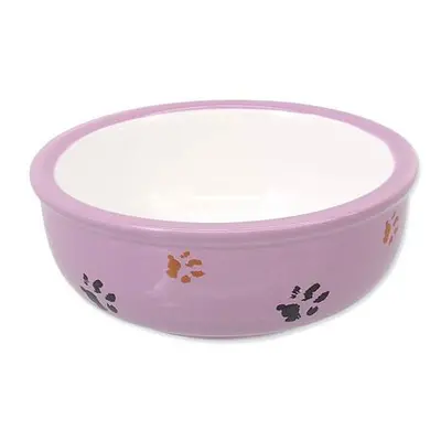 Miska MAGIC CAT keramická kočicí tlapka fialová 13 cm 0,33 l