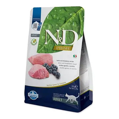 KRMIVO N&D PRIME CAT LAMB & BLUEBERRY ADULT 300G