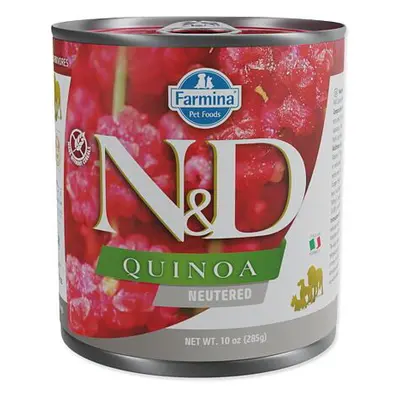 KONZERVA N&D DOG QUINOA PORK NEUTERED