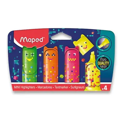 Maped Pixel Party Zvýrazňovač Mini 4 ks, BL