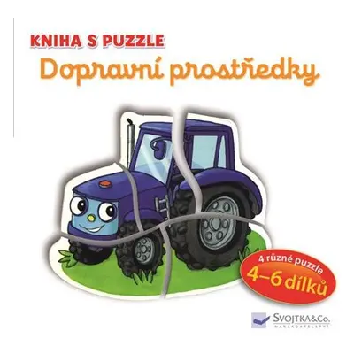 Dopravní prostředky - Kniha s puzzle