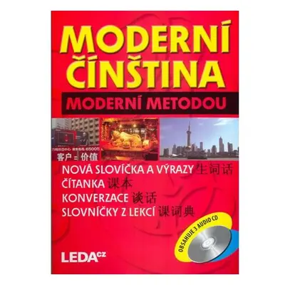 Moderní čínština moderní metodou - 3 knihy+3CD