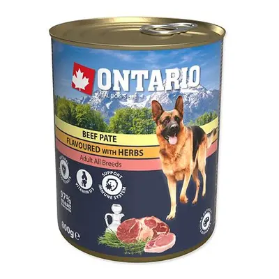 Konzerva ONTARIO hovězí paté s bylinkami 800 g