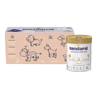 Kendamil Premium 4 HMO+, 2,4 kg (3× 800 g), kreativní balení s dárkem