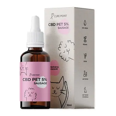 Olej CBD PET 5% klobása 10ml