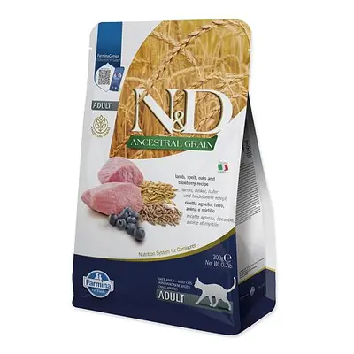 KRMIVO N&D ANCESTRAL GRAIN CAT LAMB, SPELT, OATS AND BLUEBERRY ADULT 300G