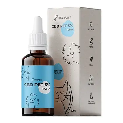 Olej CBD PET 5% tuňák 10ml