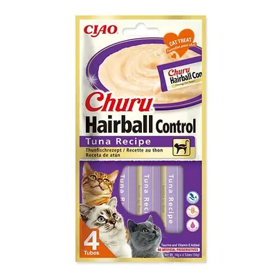 Pochoutka Churu Hairball tuňák 4x14g