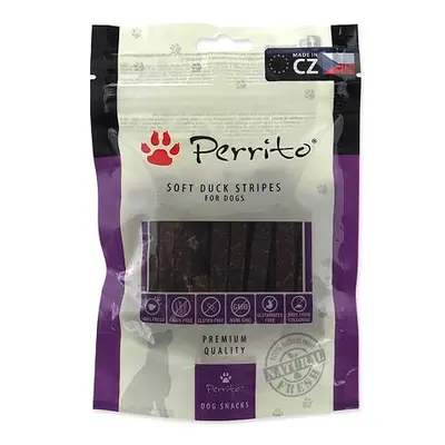 Pochoutka PERRITO Duck Soft stripes 100 g