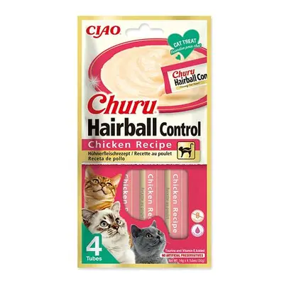 Pochoutka Churu Hairball kuřecí 4x14g