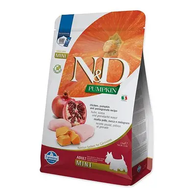 KRMIVO N&D GF PUMPKIN CHICKEN&POMEGRANATE ADULT MINI 2,5kg