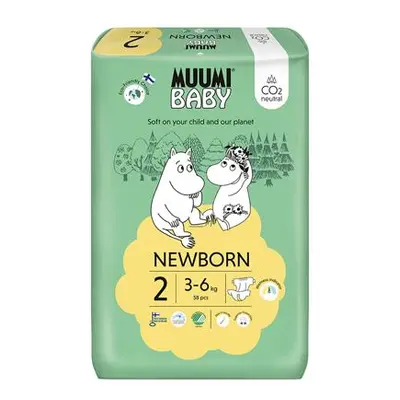 Muumi Baby 2 Newborn 3–6 kg (58 ks), eko pleny