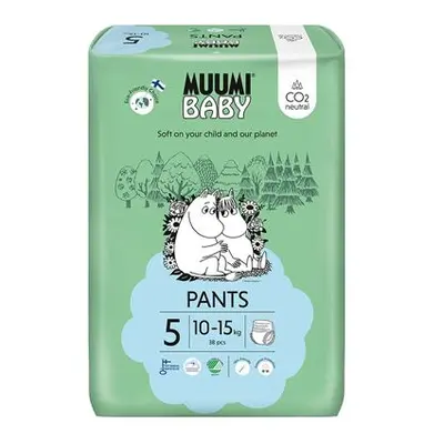 Muumi Baby Pants 5 Maxi+ 10-15 kg (38 ks), kalhotkové eko pleny