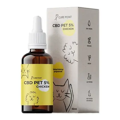 Olej CBD PET 5% kuře 10ml