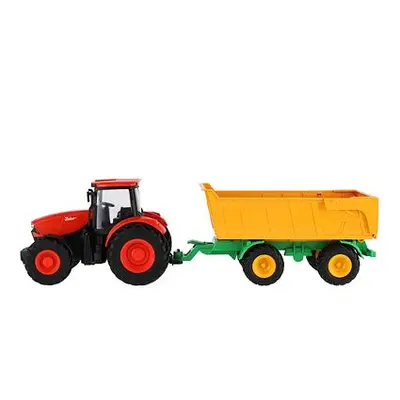 Teddies Traktor Zetor RC s valníkem plast 42cm