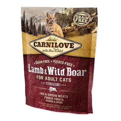 CARNILOVE Lamb and Wild Boar Adult Cats Sterilised 400 g