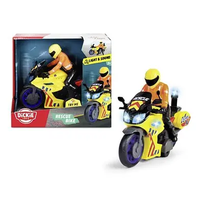 Dickie Záchranářský motocykl 17 cm s jezdcem