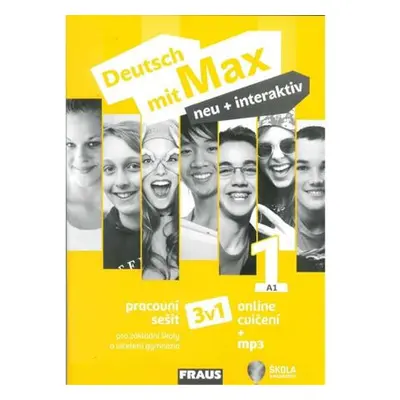 Deutsch mit Max neu + interaktiv 1/A1 - Pracovní sešit 3 v 1 + mp3