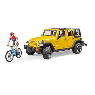 Bruder Jeep Wrangler RUBICON + figurka cyklista