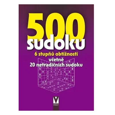 500 sudoku - 6 stupňů obtížností (fialová)