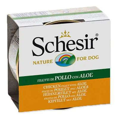 Konzerva SCHESIR Dog kuřecí + aloe v želé 150 g