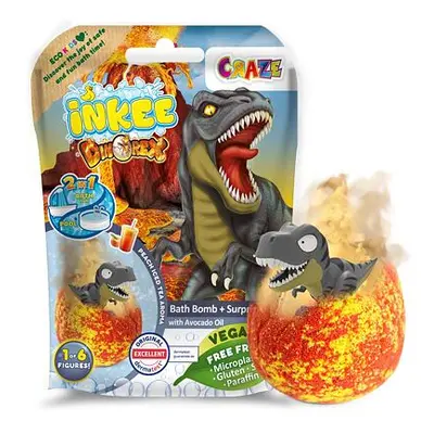 INKEE Šumivá bomba do vany s překvapením - Dinosaurus