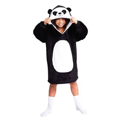 Cozy Noxxiez CH326 Panda - hřejivá televizní mikinová deka s kapucí pro děti 7 - 12 let