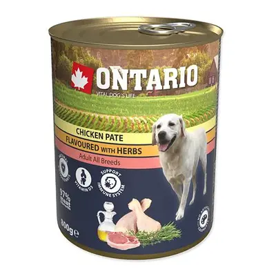 Konzerva ONTARIO kuřecí paté s bylinkami 800 g