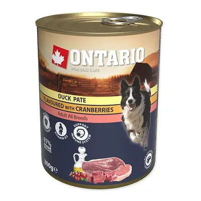 Konzerva ONTARIO kachní paté s brusinkami 800 g