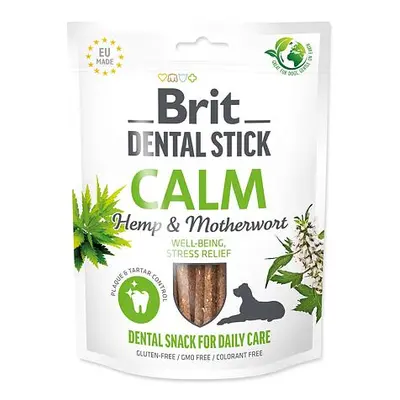 Pochoutka Brit Dental Stick Calm s Konopím a Srdečníkem 7ks