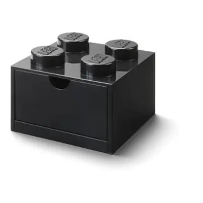 LEGO stolní box 4 se zásuvkou - černá