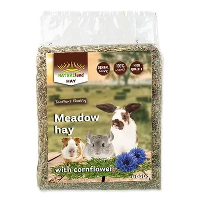 Seno NATURE LAND Meadow Hay s chrpou 0,65 kg