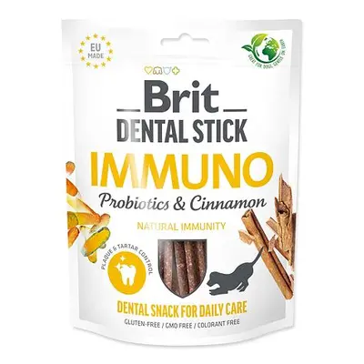 Pochoutka Brit Dental Stick Immuno s Probiotiky a Skořicí 7ks