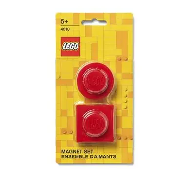 LEGO magnetky, set 2 ks - červená