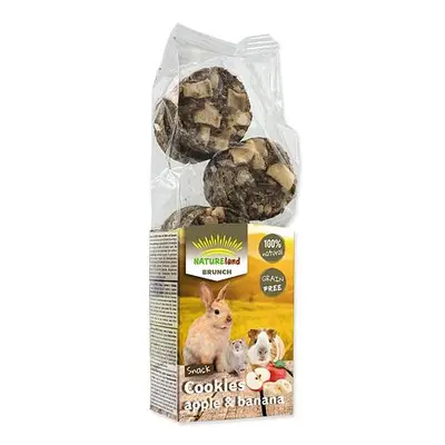 Pochoutka NATURE LAND Brunch sušenky s jablky a banány 120 g