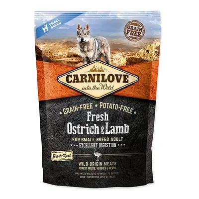 CARNILOVE Fresh Ostrich & Lamb Excellent Digestion for Small Breed Dogs 1,5 kg