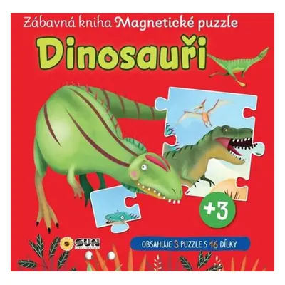 Zábavná magnetická kniha Dinosauři - čti a skládej