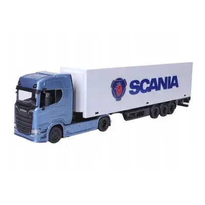 Bburago 1:43 Truck with trailer - Scania 770 S - White Trailer SCANIA