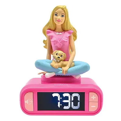 Budík s nočním 3D světlem Barbie