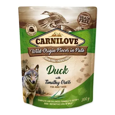 Kapsička CARNILOVE Dog Paté Duck with Timothy Grass 300 g