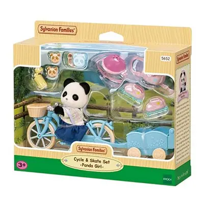 Sylvanian Families Panda a cyklo-bruslařský set