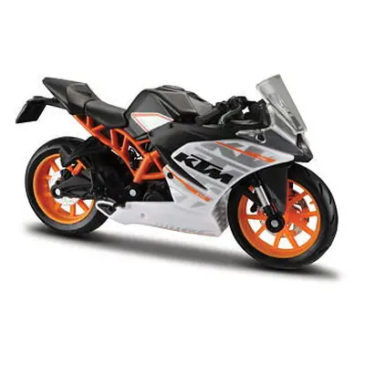 Maisto Motocykl KTM RC 390, černo-stříbrno oranžová, 1:18