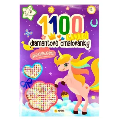 Diamantové omalovánky Jednorožci - 1100 kamínků