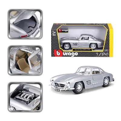 Bburago 1:24 Mercedes Benz 300SL Silver