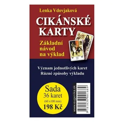 Cikánské karty - Základní návod na výklad + sada 36 karet