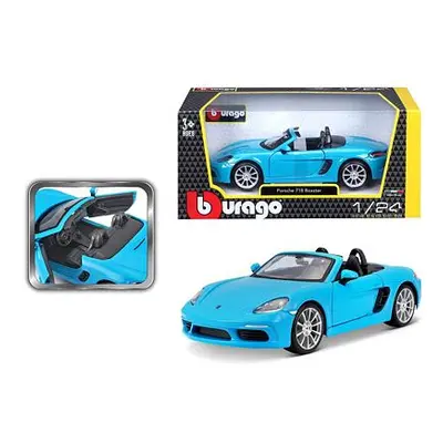 Bburago 1:24 Plus Porsche 718 Boxster Blue