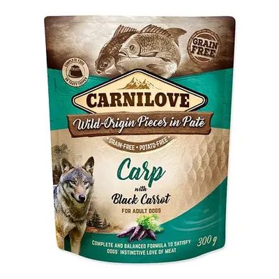 Kapsička CARNILOVE Dog Paté Carp with Black Carrot 300 g